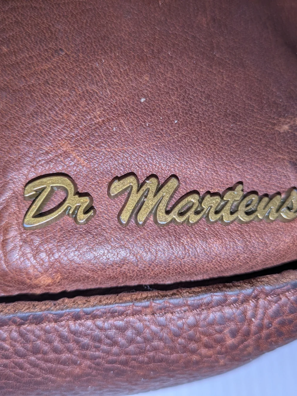 Dr. Martens Brown Pebbled Leather Messenger Laptop Briefcase Crossbody Bag